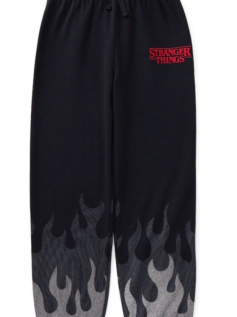 Stranger Things Kids Black Flame Joggers Size 10/12